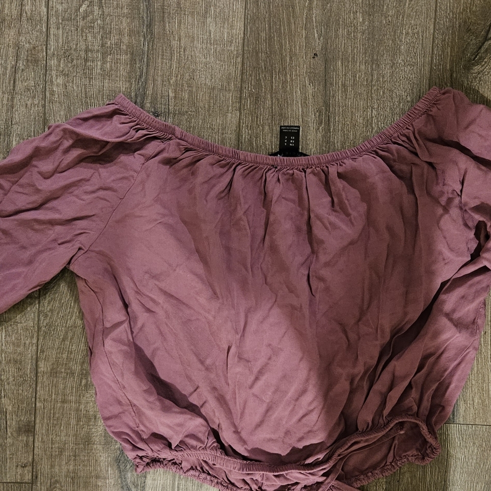 Pink Medium Length White Button Down Top - image 2